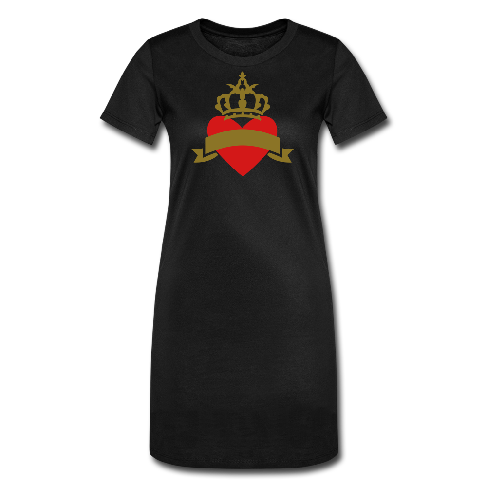 Women's T-Shirt Dress - black