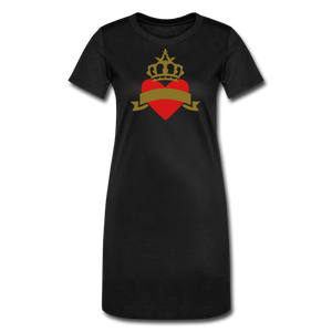 Women's T-Shirt Dress - black